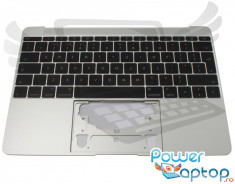 Tastatura Laptop Apple MacBook A1534 cu Palmrest argintiu foto