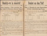 A421 Reclamă pentru &icirc;nscriere &icirc;n Vechea Asociațiune Funebrală Rom&acirc;nă din Timișoara, secol al XIX-lea