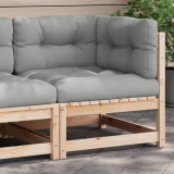 Canapea de colt cu perne pentru gradina, lemn masiv de pin GartenMobel Dekor, vidaXL