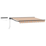 vidaXL Cort electric retractabil Albastru și portocaliu 3 x 2,5 m 3422007