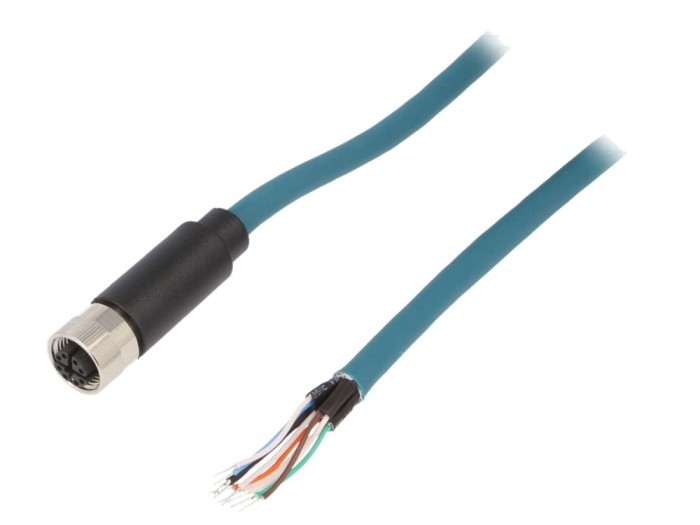 Conector M12 mamă IP67 10m