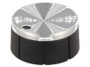 Buton rotativ aluminiu cu indicator &Oslash;6mm