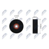 Rola ghidare curea transmisie Renault Espace 4, Vel Satis 3.0 Dci 2005-, 488-98