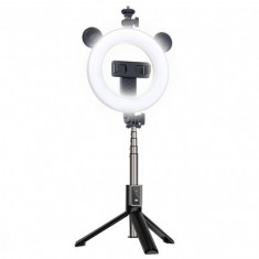 Selfie Stick cu lampa si telecomanda detasabila cu Bluetooth, Model P40D-4