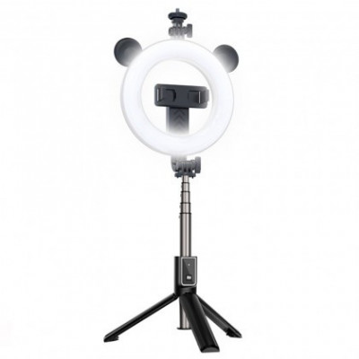 Selfie Stick cu lampa si telecomanda detasabila cu Bluetooth, Model P40D-4 foto