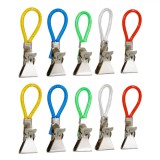 Set C&acirc;rlige Metalice, Clipsuri, Multicolor, 10 Bucăți, Oem