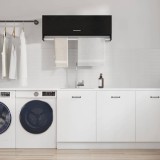Dulap Negru Stejar vidaXL 100x32.5x35 cm Lemn Sifonier Dormitor Modern