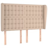 Cumpara ieftin Tablie pat cu aripioare cappuccino 147x23x118/128 cm piele eco