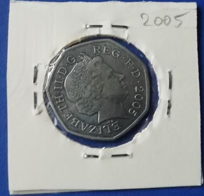 M3 C50 - Moneda foarte veche - Anglia - fifty pence - 2005 foto