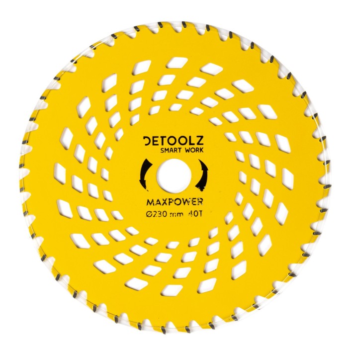 Disc motocoasa 40T dinti vidia, 230x25.4x2 mm, MaxPower, DZ-MC7003-S001-G01