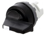 Comutator Rotativ 22mm Negru 3 Poziții