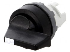 Comutator Rotativ 22mm Negru 3 Poziții