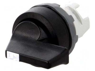 Comutator Rotativ 22mm Negru 3 Poziții foto