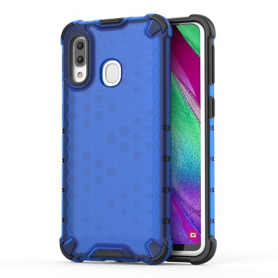 Husa SAMSUNG Galaxy A40 - Gel TPU Honeycomb Armor (Albastru) foto