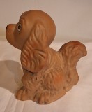 Cocker Spaniel catel figurina din cauciuc Jucarie, veche Aradeanca din anii 1970
