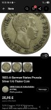 Germania 1/6 TALER 1822 A , argint