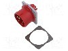 Conector alimentare AC, IEC 60309, IP44, 16A, 415V AC, 5 pini, AMPHENOL - 2CMA193355R1000