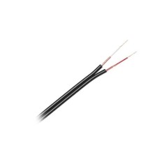 Cablu 2x RCA 3 mm negru rola pret 1m KAB0203