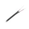 Cablu 2x RCA 3 mm negru rola pret 1m KAB0203