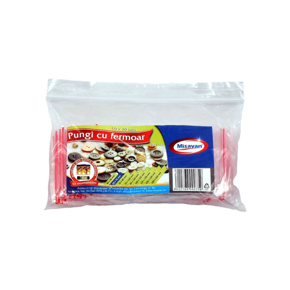 Set 100 Pungi Ziplock cu Fermoar Misavan, 5x7 cm, Punga Ziplock  Transparenta cu Sistem de Resigilare, Pungi cu Inchidere, Punga Ziplock,  Punga Ziplock | Okazii.ro