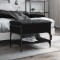 Gossi banca de pantofi, negru, 62x42x45 cm, lemn prelucrat