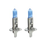 Set 2 Becuri Auto Halogen H1 12V 55W CARGUARD Long Life Xenon Blue, +100% Intensitate