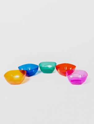 Bol cristal patrat, 14x14x8 cm, Sterk, diverse culori, NR.1 foto