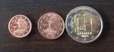 Lot monede Andorra - 1 și 2 Euro Cent si 2 Euro