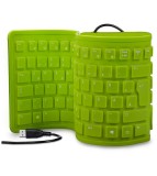 Tastatura flexibila USB sau PS2-Culoare Verde