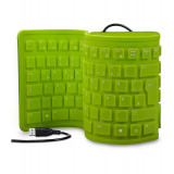 Tastatura flexibila USB sau PS2-Culoare Verde