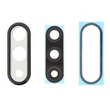 Geam Camera Huawei P30 Lite, Negru, Cu Rama, Sticla Protectie Obiectiv, Inlocuire Camera