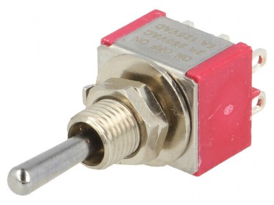 Comutator Basculant DP3T 3 Pozitii ON-OFF-ON 5A foto