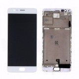 Display LCD cu Touchscreen pentru Oneplus 3 / 3T Alb Aftermarket