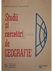 Victor Tufescu - Studii si cercetari de geografie, vol. 43 (Editia: 1996)