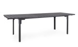 Cumpara ieftin Masa extensibila gradina, terasa otel gri charcoal Sarita 240/180x89.5x77.5/73.5h