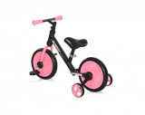 Bicicleta de tranzitie 2 in 1 Energy cu pedale si roti auxiliare Black Pink, Lorelli