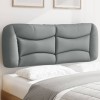 VidaXL Pernă tăblie de pat, gri deschis, 140 cm, material textil 374576