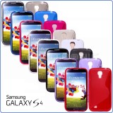 Husa Samsung Galaxy S4 I9500 i9501 I9505 I9508 + folie + stylus, Alb, Albastru, Gri, Mov, Rosu, Transparent, Gel TPU