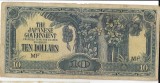 Bancnota 10 dollars 1942-1944 - Malaya - sub guvern japonez