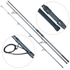 Lanseta carbon Baracuda Giant X 3903 3,9m 3,5 lbs si Inelele Black T-Sic