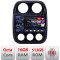 Navigatie Jeep Compass 2010-2016 Edotec Kit-2500 8 core QLED 2K 16+512 360 Android Waze USB Navigatie Internet Youtube Radio CarStore Technology