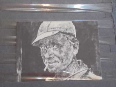PICTURA - CAP DE MINER - 1959 - CIRCULATA, TIMBRATA foto