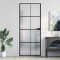 vidaXL Ușă de interior negru 83x201,5 cm sticlă securiz./aluminiu slim 155127