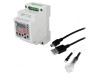 Timer Interval 1-1200s DPDT 8-30VDC pentru şină DIN 16A