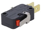 Micro&icirc;ntrerupător SNAP ACTION 16A 250VAC SPDT D3V cu manetă