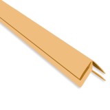 Profil colt exterior Vilo B1, PVC, pin, 2.7 m