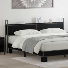 vidaXL Tăblie de depozitare Stejar negru 180 cm Lemn compozit