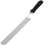 Spatula cofetarie, 42 x 3 cm, argintiu / negru, Springos