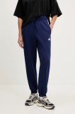 adidas pantaloni de trening 3-Stripes culoarea bleumarin, cu imprimeu, JX7696