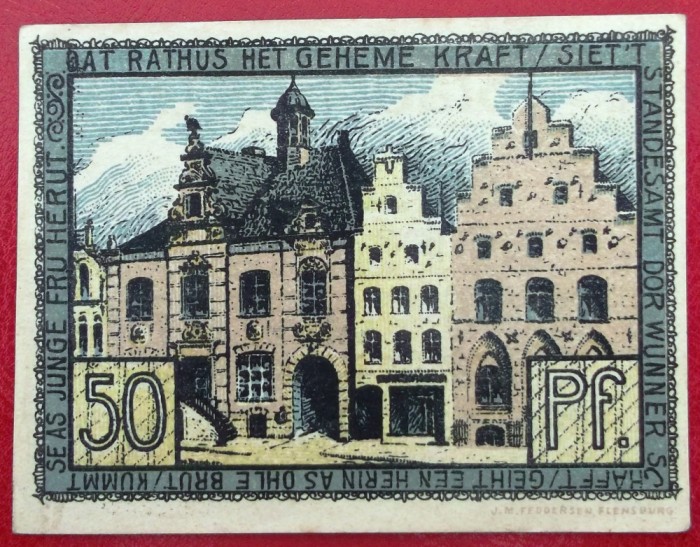 Germania notgeld 50 pfennig Husum **